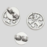 TORY BURCH Miller Stud Earring Tory Silver 26222