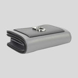 MARC JACOBS The Utility Snapshot Mini Compact Wallet Wolf Grey Multi 2F3SMP062S07