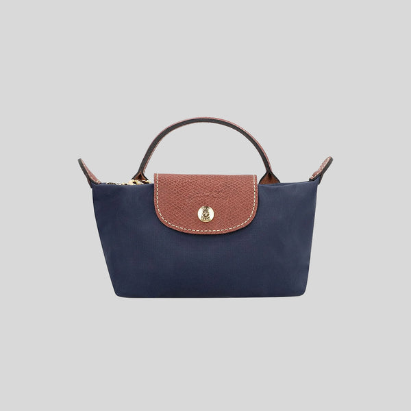 LONGCHAMP Le Pliage Original Pouch With Handle Navy 34175089
