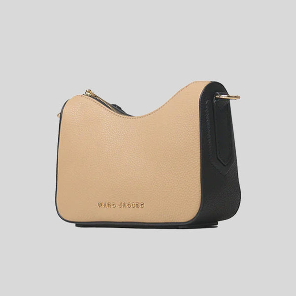 MARC JACOBS Drifter Small Convertible Leather Shoulder Bag Iced Coffee/Black 4P4HSH015H01