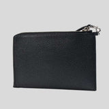 MARC JACOBS Pebble Leather Wristlet Wallet Black 4R3SCP028S02