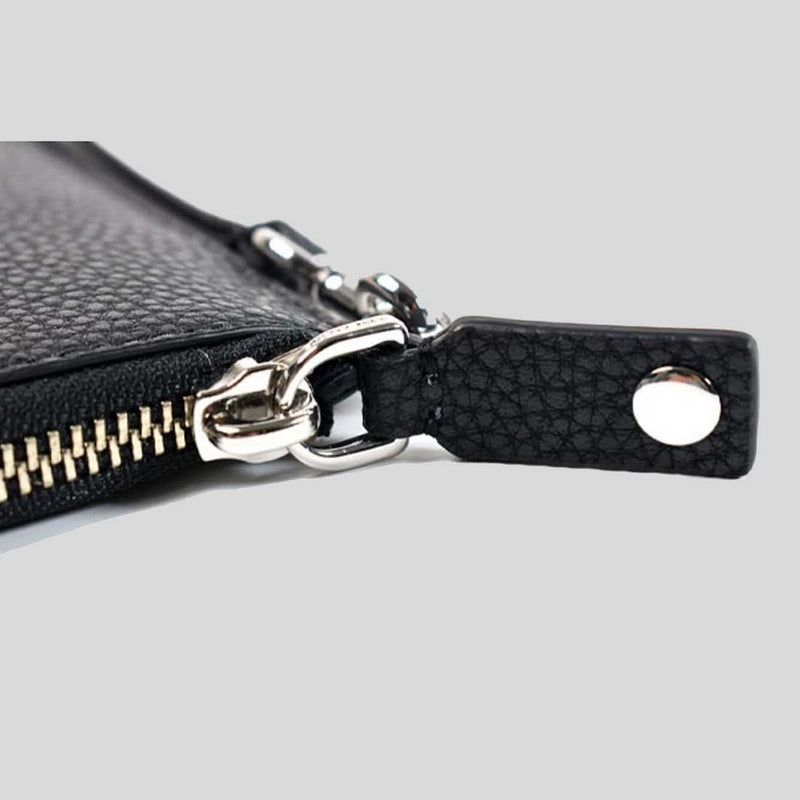 MARC JACOBS Pebble Leather Wristlet Wallet Black 4R3SCP028S02
