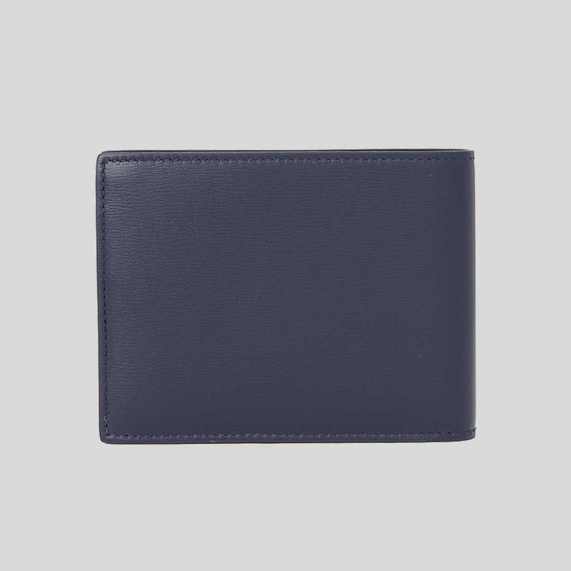 FERRAGAMO Classic Men's Leather Slim Bifold Wallet Midnight 775359