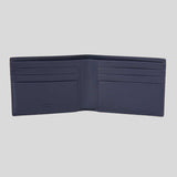 FERRAGAMO Classic Men's Leather Slim Bifold Wallet Midnight 775359