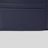 FERRAGAMO Classic Men's Leather Slim Bifold Wallet Midnight 775359
