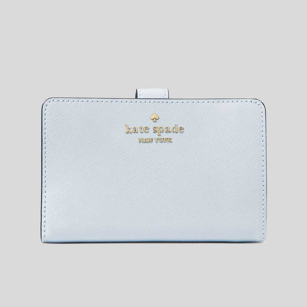 KATE SPADE Madison Medium Compact Bifold Wallet Watercolor Blue KC580