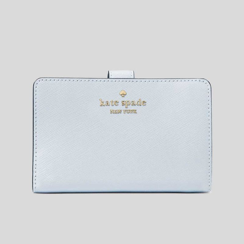 KATE SPADE Madison Medium Compact Bifold Wallet Watercolor Blue KC580