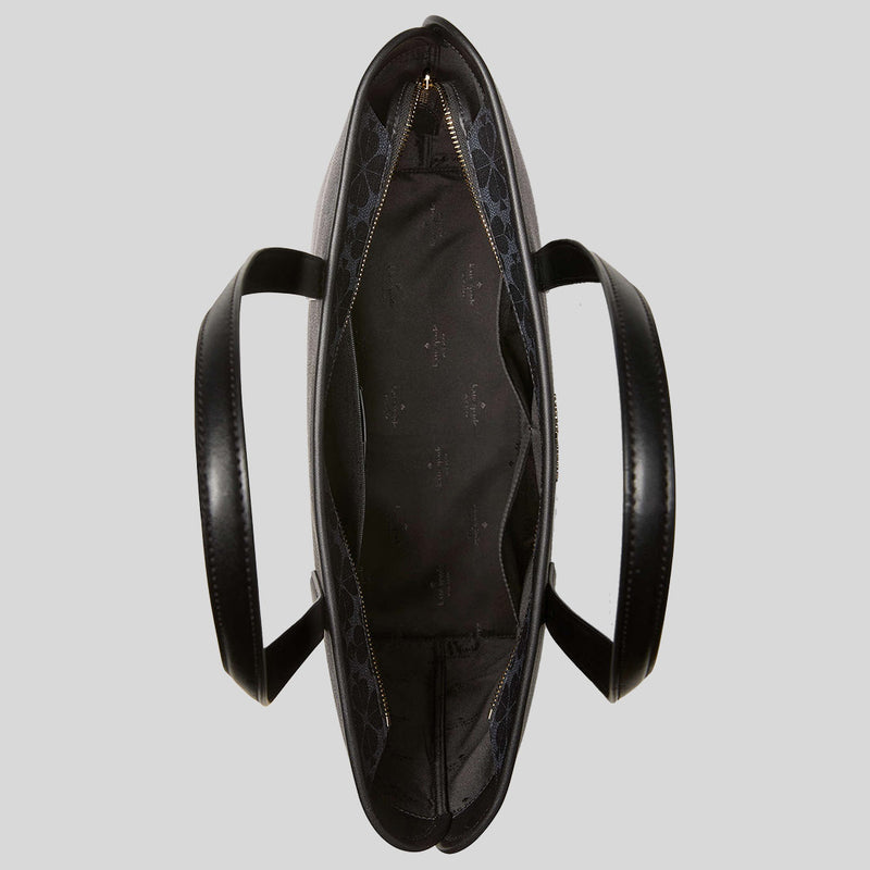 KATE SPADE Spade Flower PVC Tote Black KG086