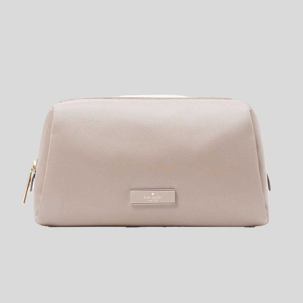 KATE SPADE Carter Nylon Cosmetic Pouch Cozy Grey KL875