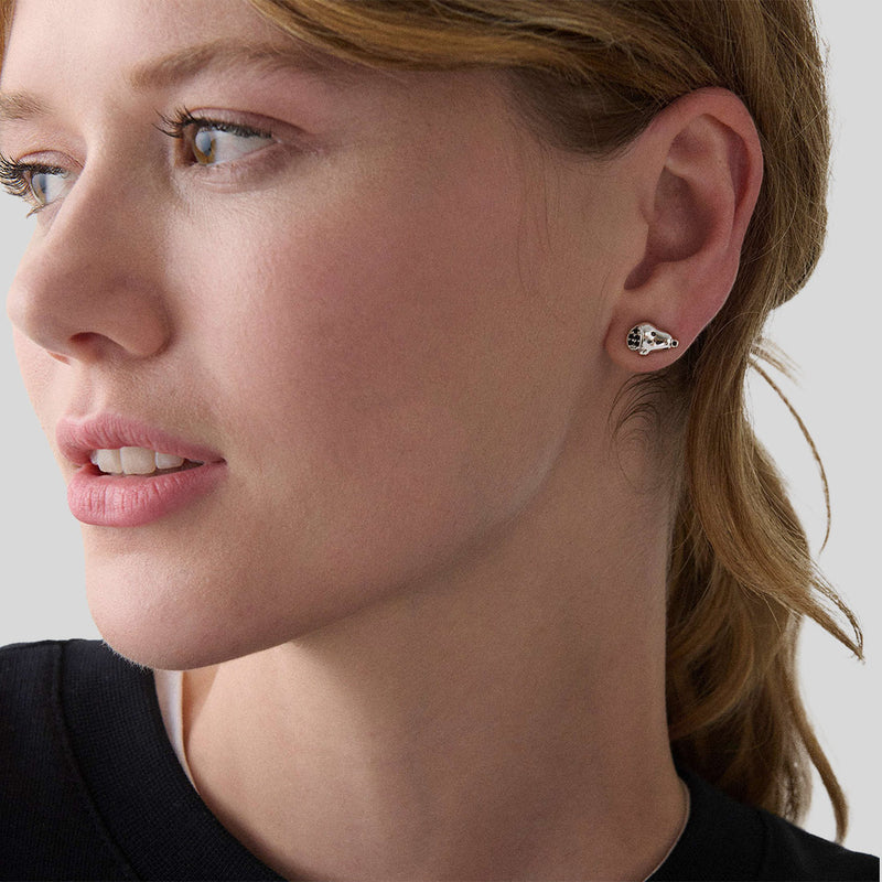 KATE SPADE Snoopy Asymmetrical Studs Silver Multi KN115