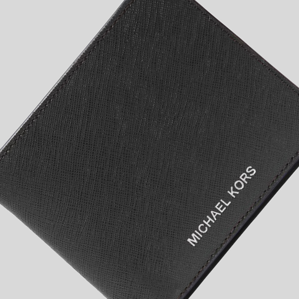 MICHAEL KORS Harrison Saffiano Leather Billfold Wallet With