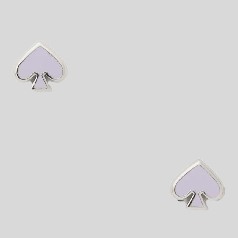 KATE SPADE Everyday Spade Enamel Studs Earrings Lilac o0ru3069