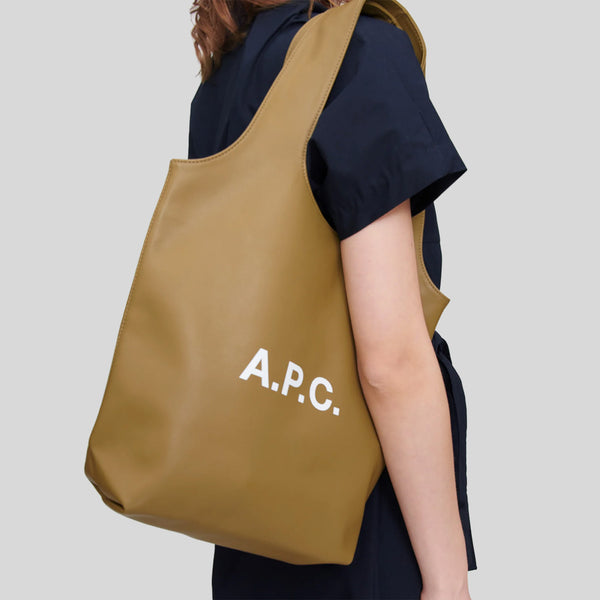A.P.C. Ninon Small Tote Bag Olive green PUAAT-M61861