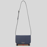 BURBERRY Hampshire House Check Crossbody Bag Ink Blue 8046317