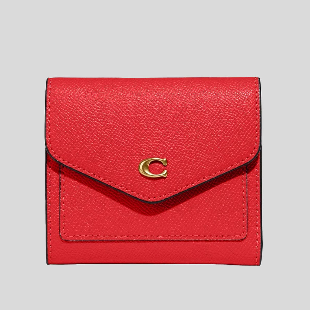 Red coach wallet women's sale
