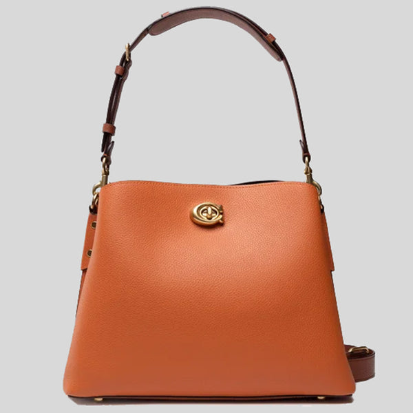 Coach turnlock shoulder bag in colorblock clearance