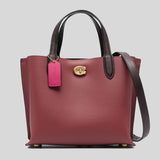 COACH Willow Tote 24 In Colorblock Cherry C8561 lussocitta lusso citta