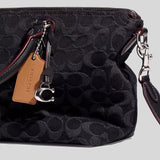 COACH Cara Satchel In Signature Denim Black Denim CE743