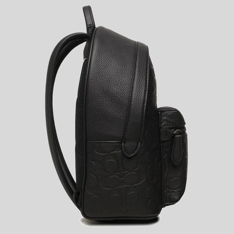 COACH Charter Backpack 24 In Signature Leather Black CH762
