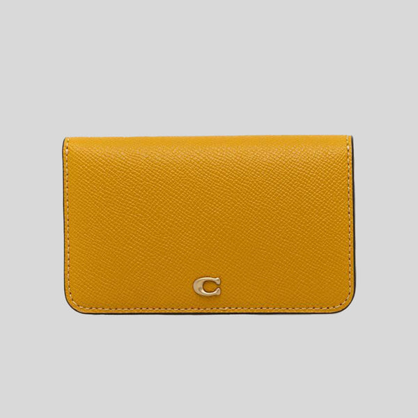 COACH Slim Card Case Yellow Gold CH821