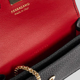 FERRAGAMO Gancini Key/Card Holder Black 785795