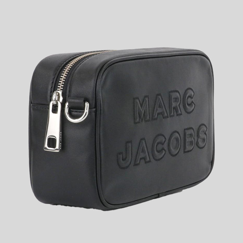 MARC JACOBS Flash Leather Crossbody Bag Black/Silver M0014465