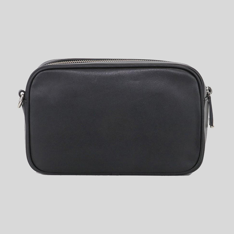 MARC JACOBS Flash Leather Crossbody Bag Black Silver M0014465