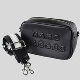MARC JACOBS Flash Leather Crossbody Bag Black/Silver M0014465