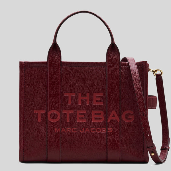 MARC JACOBS The Leather Medium Tote Bag Cherry H004L01PF21