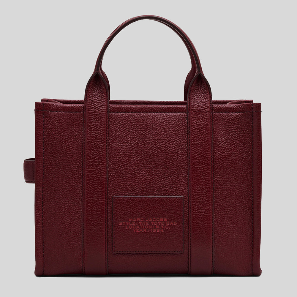 Marc Jacobs H004L01PF21624 関税送料込 MARC JACOBS The Leather Medium Tote Bag Black H004L01PF21
