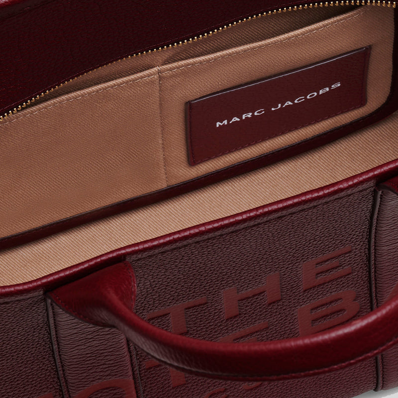 MARC JACOBS The Leather Medium Tote Bag Cherry H004L01PF21