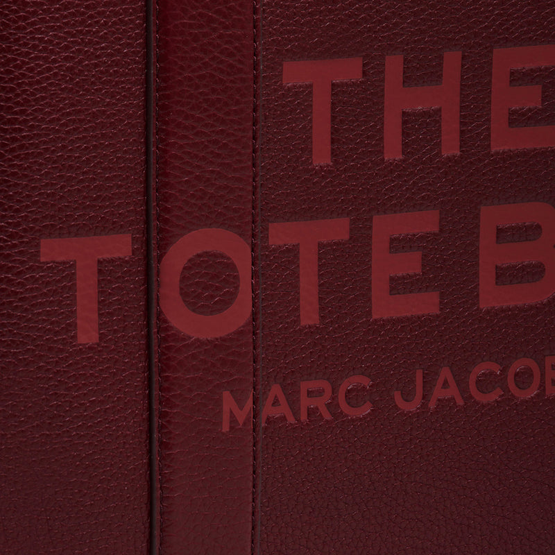 MARC JACOBS The Leather Medium Tote Bag Cherry H004L01PF21