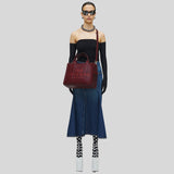 MARC JACOBS The Leather Medium Tote Bag Cherry H004L01PF21