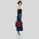 MARC JACOBS The Leather Medium Tote Bag Cherry H004L01PF21