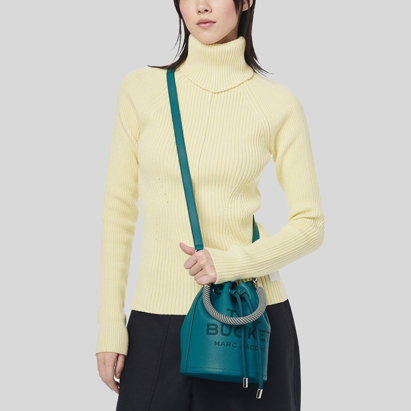 MARC JACOBS The Leather Bucket Bag Harbour Blue H652L01PF22