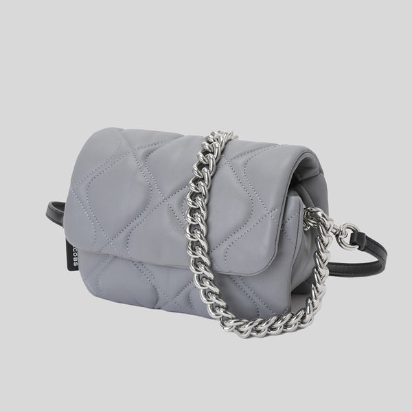 Marc Jacobs Small Quilted Pillow Bag Rock Grey H949L01RE22