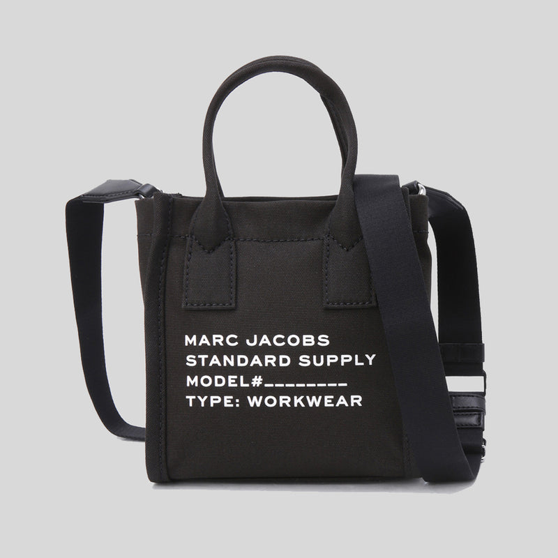 MARC JACOBS Canvas Standard Supply Small Tote Black 4S4HCR003H02