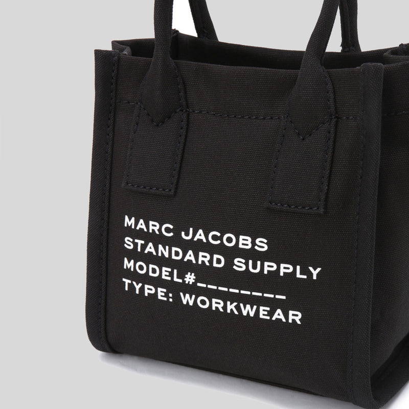 MARC JACOBS Canvas Standard Supply Small Tote Black 4S4HCR003H02