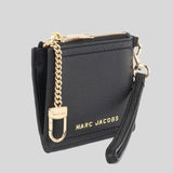 MARC JACOBS Groove Top Zip Wristlet Black S102L01RE22