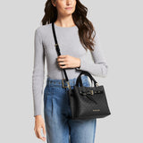 MICHAEL KORS Emilia Small Logo Satchel Black 35H0GU5S1B