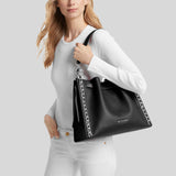 MICHAEL KORS Mina Large Chain Shoulder Bag Black 35H3S4ML3I
