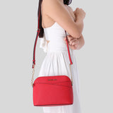 MICHAEL KORS Jet Set Travel MD Dome Crossbody Bag Bright Red 35F1GTVC6T