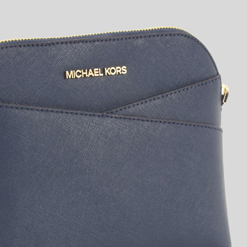 MICHAEL KORS Jet Set Travel MD Dome Crossbody Bag Navy 35F1GTVC6T