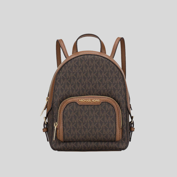 Michael Kors Jaycee XS Convertable Zip Pocket Backpack Brown 35T2G8TB1B