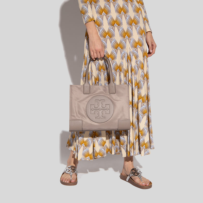 Tory Burch Small Ella Tote Bag Grey Heron 88578