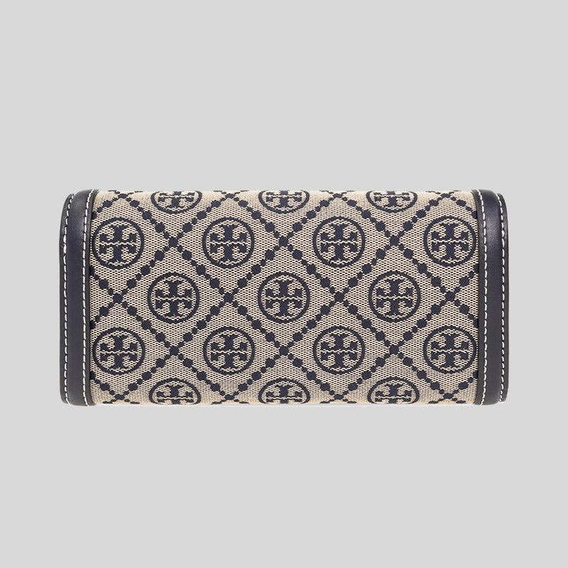 Tory Burch T Monogram Jacquard Wallet Crossbody Tory Navy 135846