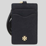 Tory Burch Emerson Leather ID Lanyard With Keyring Tory Navy 136584