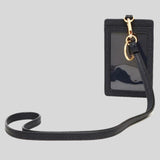 Tory Burch Emerson Leather ID Lanyard With Keyring Tory Navy 136584
