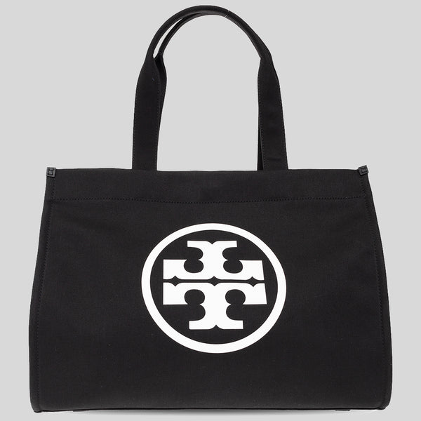 Tory Burch Ella Canvas Tote Black 148792 lussocitta lusso città