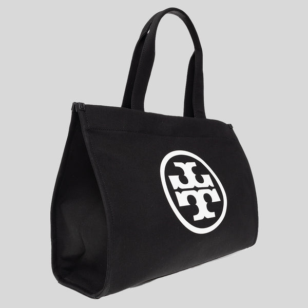 TORY BURCH Ella Canvas Tote Black 148792